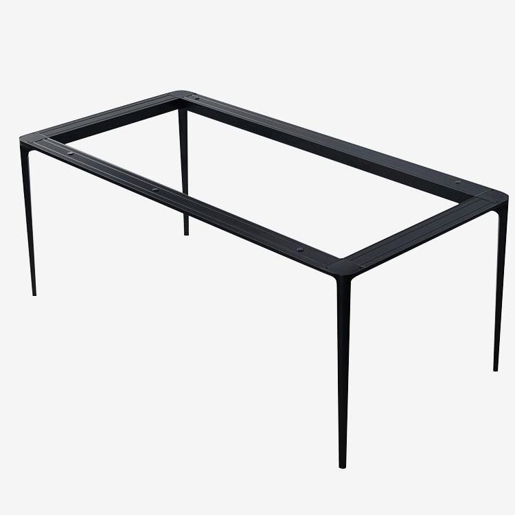 Rectangle Shape Dining Table Industrial Sintered Stone Table with 4 Legs