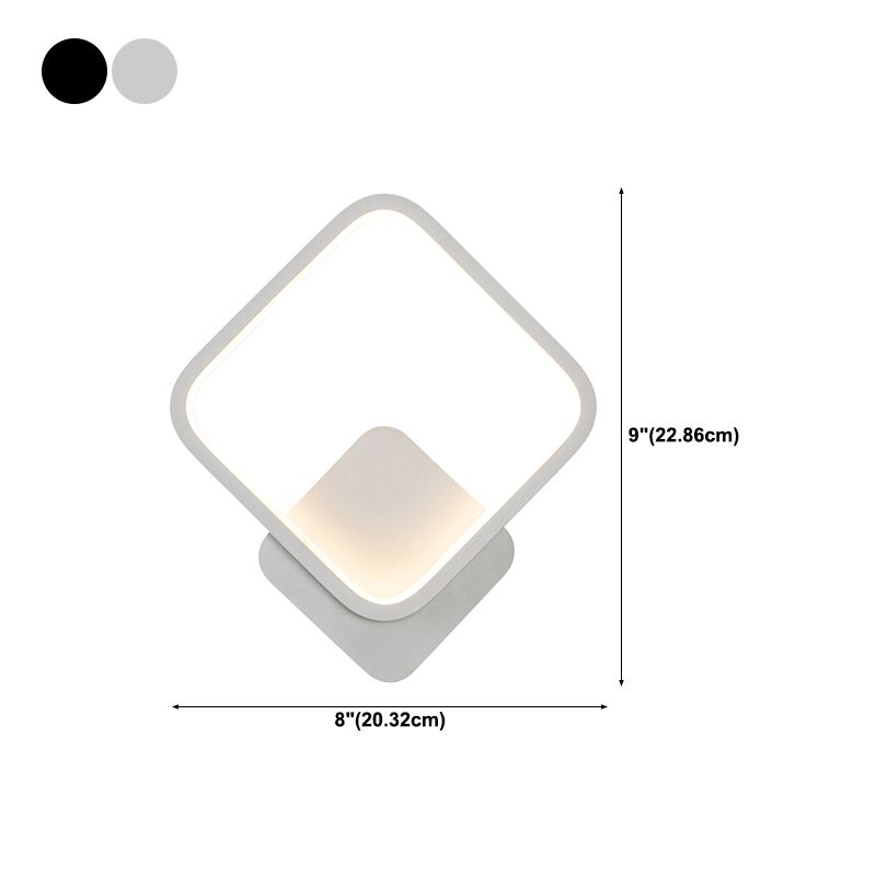 Modern Linear Wall Light Square LED Wall Light Sconce for Bedroom