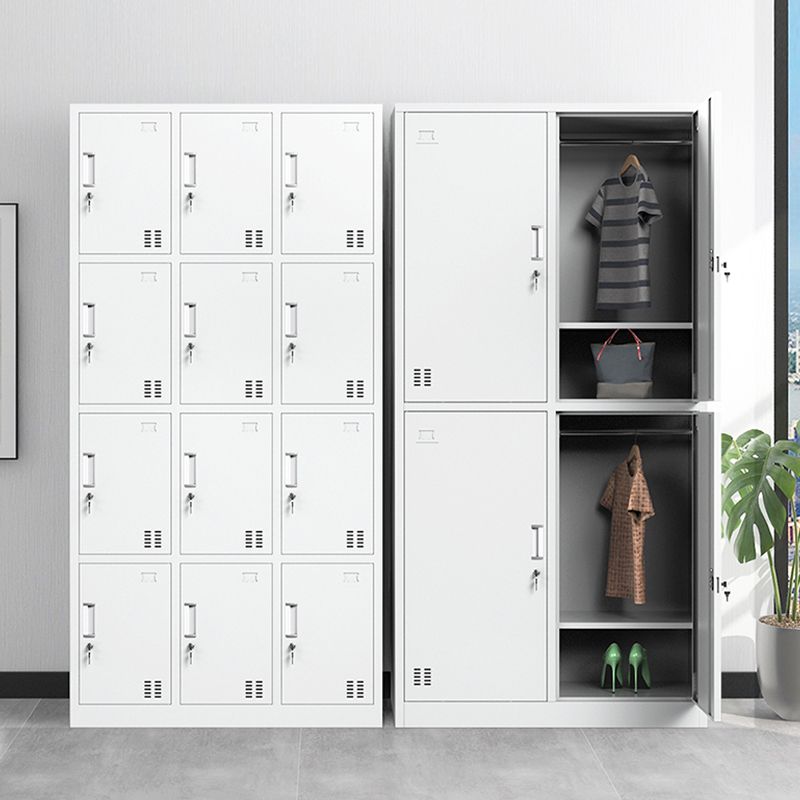 Metal White Storage Cabinet Contemporary Cabinet for Bathroom