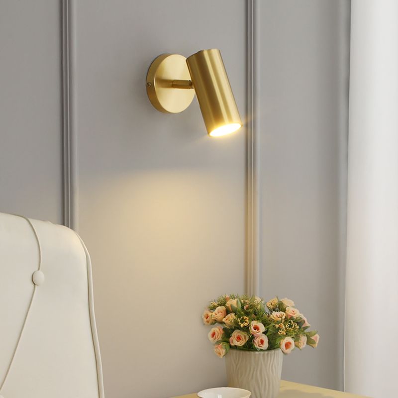 Cylinderical Sconce Light Fixture Modern Luxuru Style 1 Light Sconces