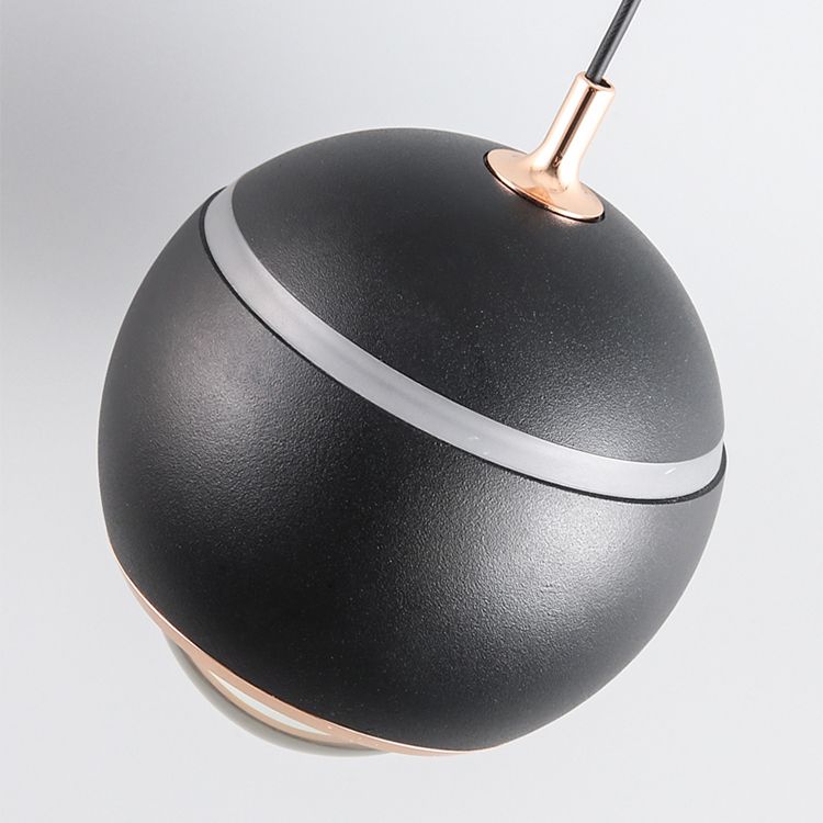 Eigentijdse stijl bolvormige vorm hanglamp metaal 1 lichthangende lamp