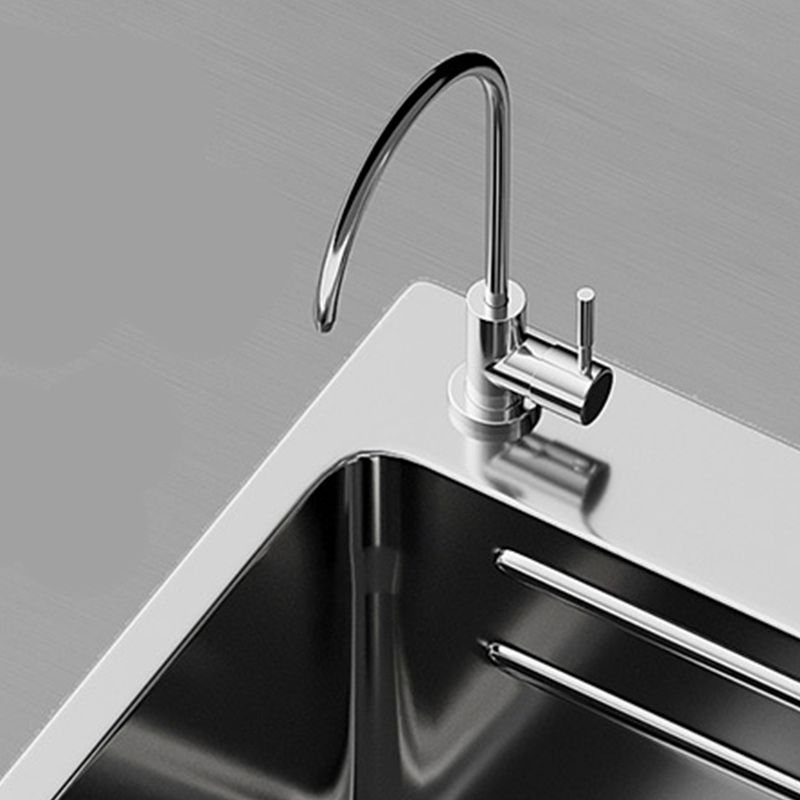 Modern Kitchen Sink Stainless Rectangular Pull-out Faucet Kitchen Sink