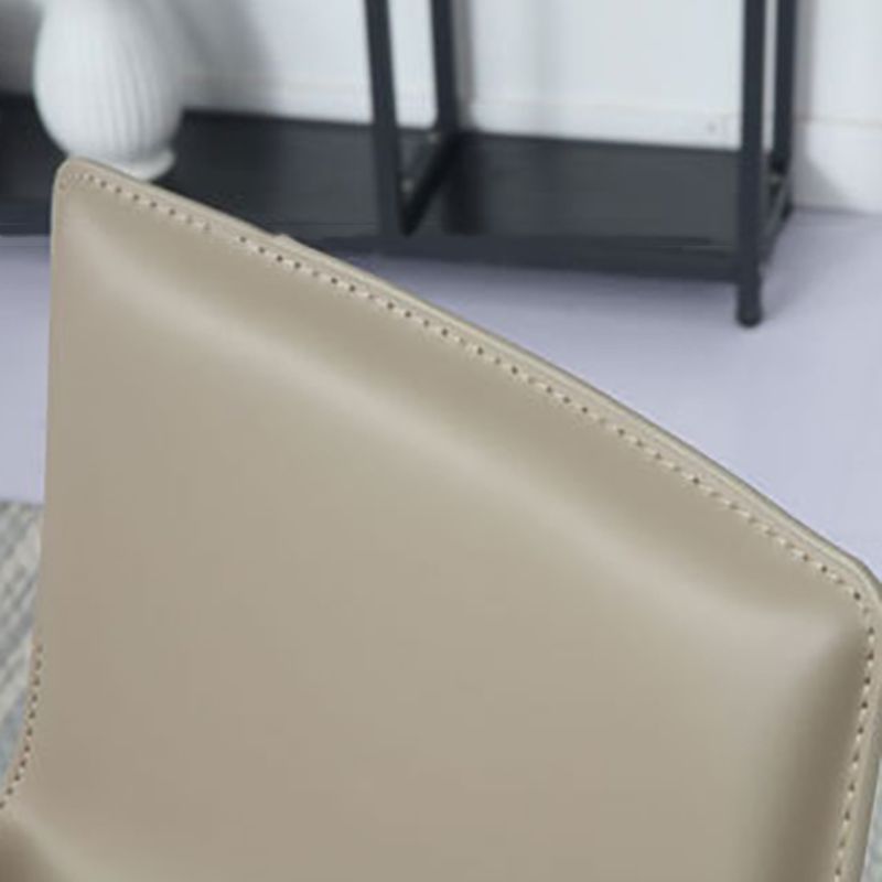 Modern Bar-stool Leather Counter Bar Stool with Metal Legs for Kitchen