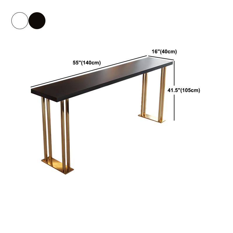 1/2/3 Pieces Modern Rectangle Pub Table Set Solid Wood Counter Table with Backless Stools