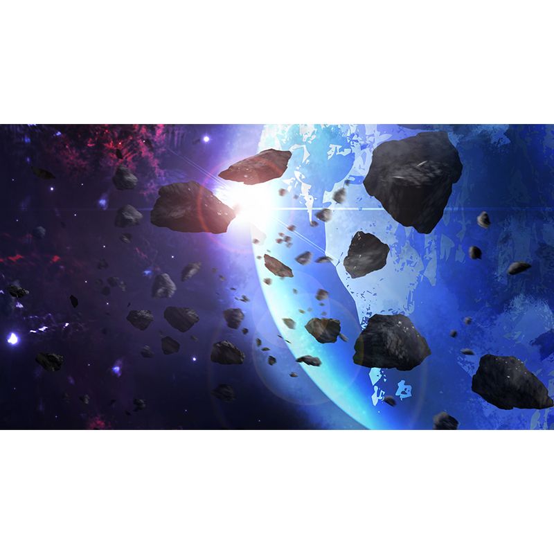 Modern Planet View Mural Wallpaper Blue Waterproofing Wall Covering for Girls Bedroom