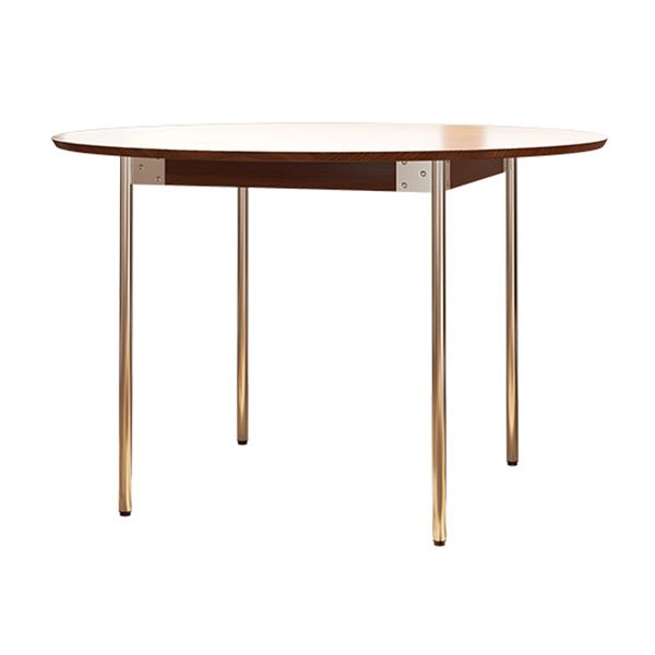 Simple Solid Wood Dining Table Brown Standard Dining Table for Kitchen