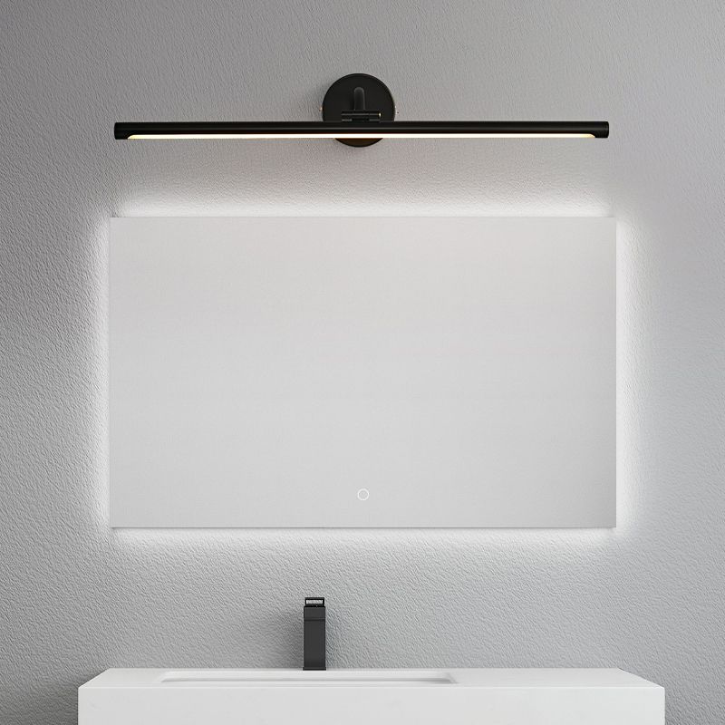 Lampada vanità vanità in rame in stile nordico con tonalità acrilica per camera da letto