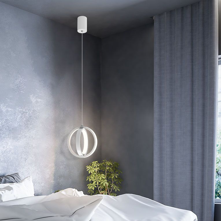 Noordse stijl cirkels gesuspendeerd verlichtingsarmatuur metalen LED Slaapkamer opknoping plafondlicht