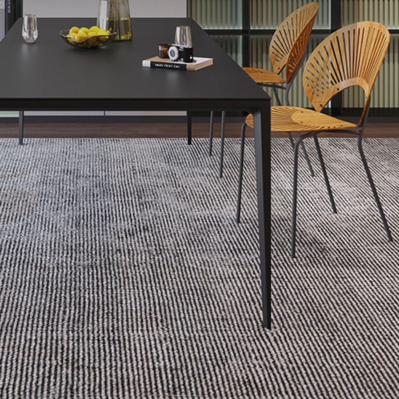 Black Stone Rectangle Dining Table Set 1/4/5/6 Pieces Dinette Set for Home