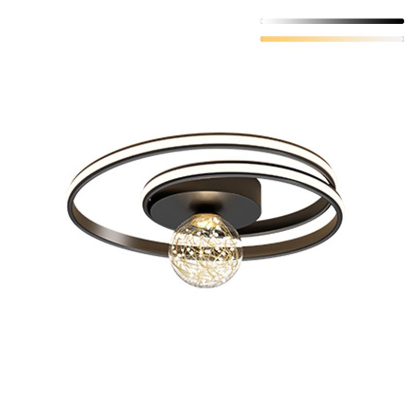 Fixations modernes de la lumière du Mont-Flush Spherical Flush Mount Ceiling Fixture