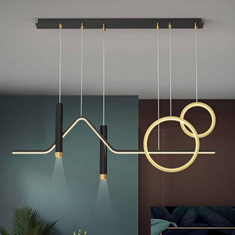 Moderne Style Island Leicht Einfaches hängende Lampenvorrichtung für Küchen -Esszimmer