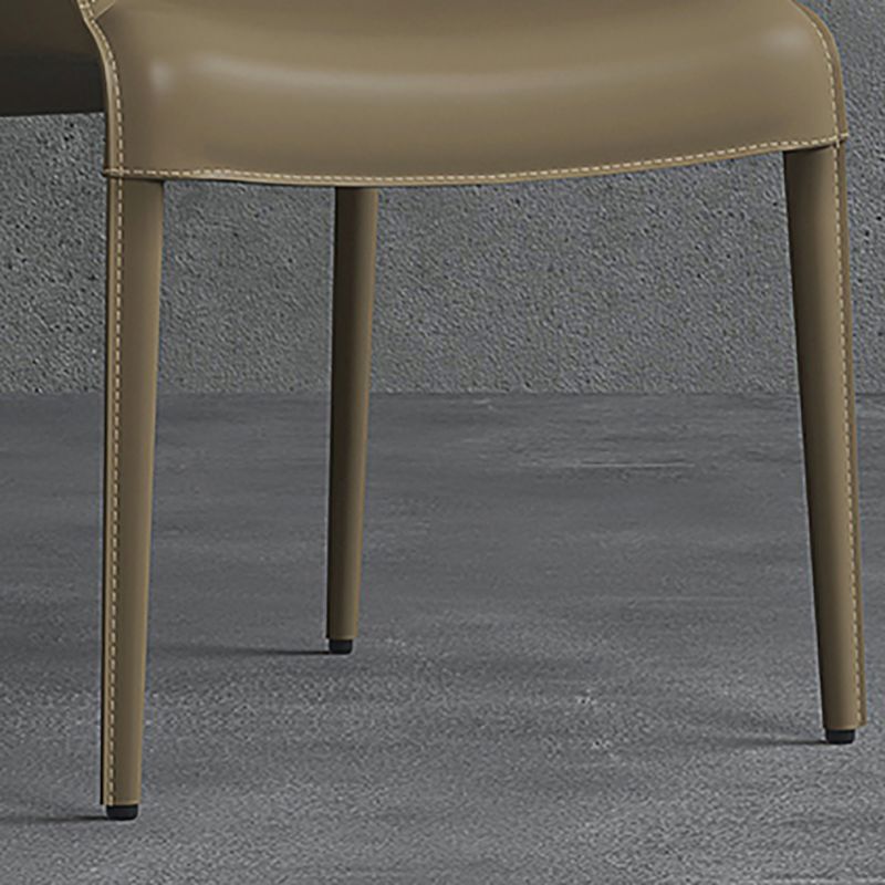 Silla de metal moderna para interiores y exteriores, silla de comedor con respaldo sólido y brazo