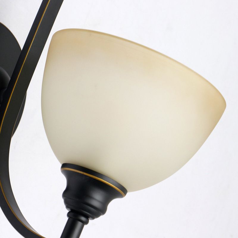 Geometric Shape Glass Vanity Sconce Light Modern Vanity Mirror Lights in Black