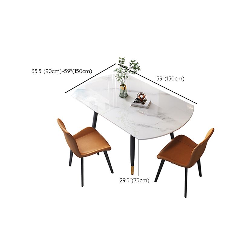 Round Extendable Dining Table Contemporary Stone Dining Table