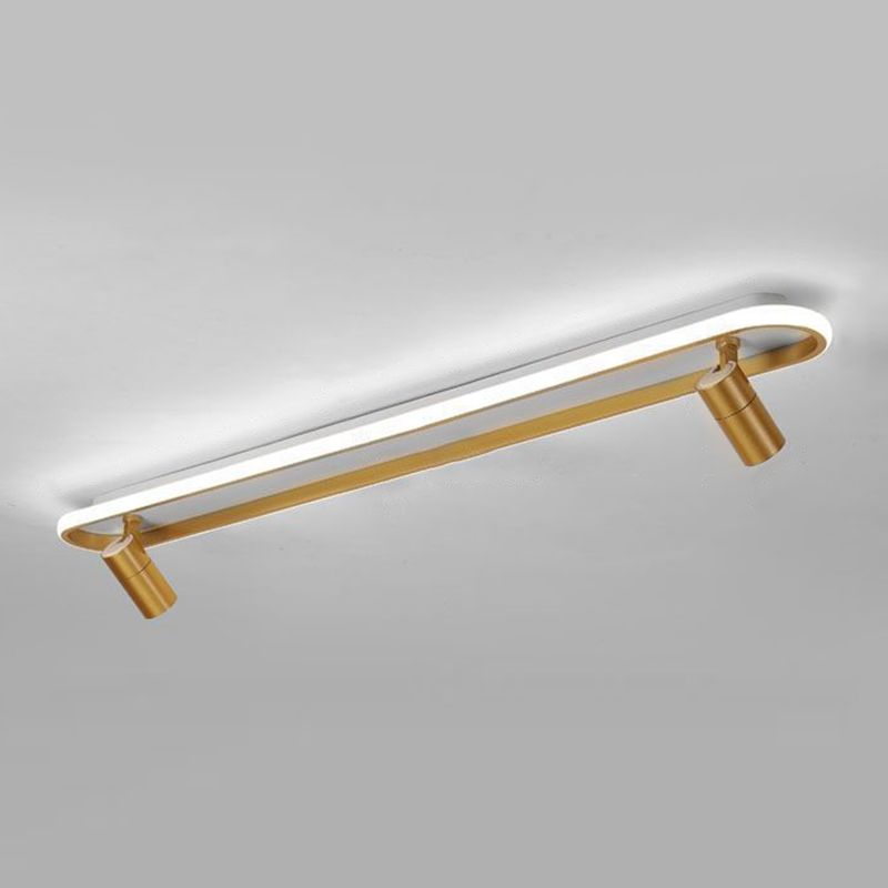 Moderna lampada da soffitto a LED con faretto dorato da incasso per negozio di abbigliamento