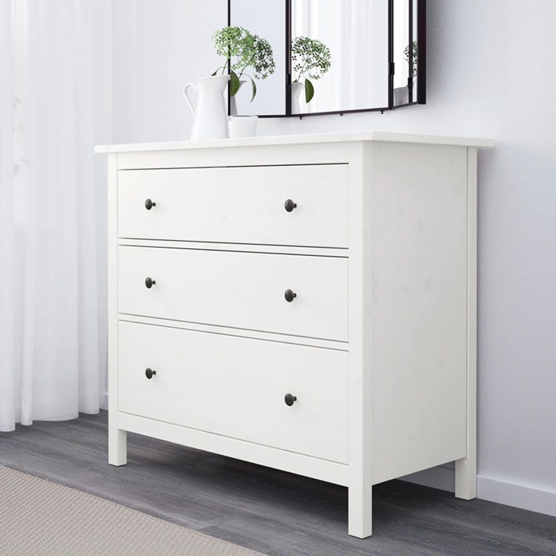 Contemporary Horizontal Chest Bedroom Storage Chest with 3 Drawers