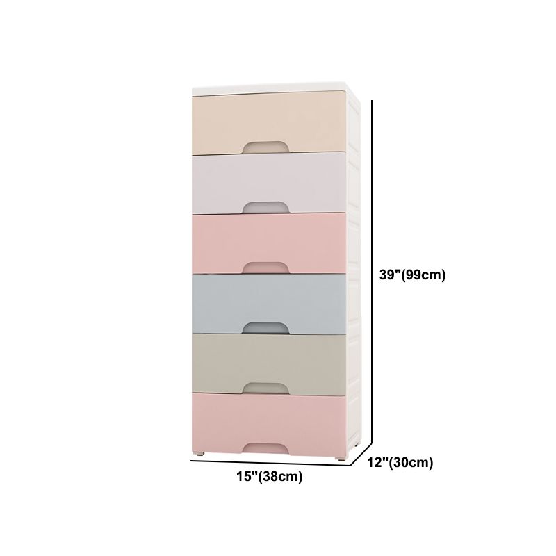 Contemporary Plastic Storage Cabinet With Drawer Non-Hanging Armoire