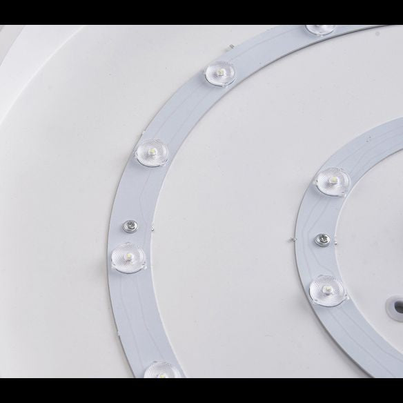 1-Light Round Flush Ceiling Light Fixture Modern Acrylic Flush Light