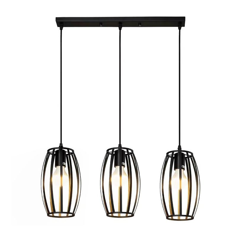 Cube Pendant Light Fixture Industrial Pendant Light Metal 1 Light Hanging Lights