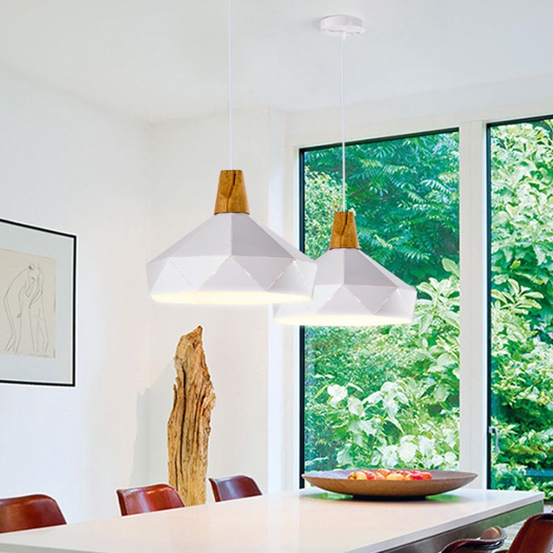 Diamant eetkamer drop hanger moderne stijl metaal 1 licht hangend plafondlicht