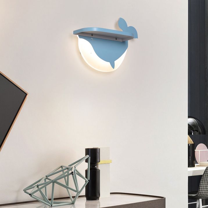 Cartoon Mooie patroon Wall Light Acryl LED SCONCE LICHT MET SPLOK VOOR JODS GIRL SLAAPKAMER