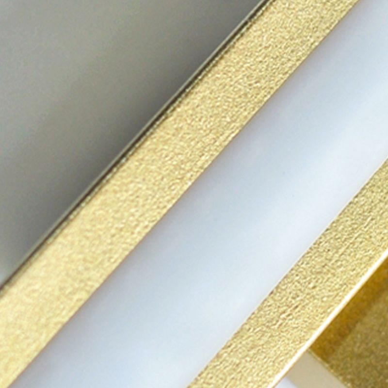 Modern Mirror Front Lighting Simplicity Acrylic LED Gold Wall Mounted Light