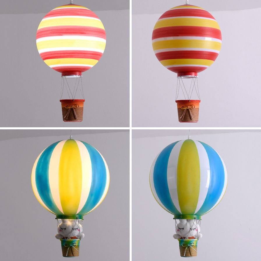 Hot Air Balloon Pendant Lighting 1-Light Kindergarten Ceiling Lamp(without doll)
