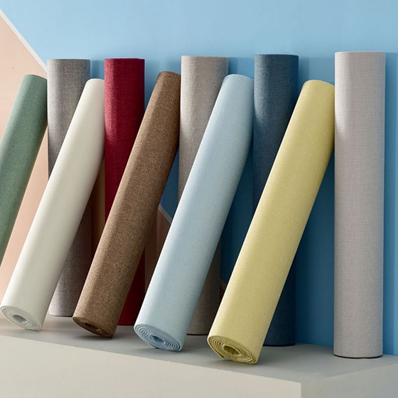 Modern Backsplash Panels Waterproof Solid Color Peel and Stick Wall Paneling