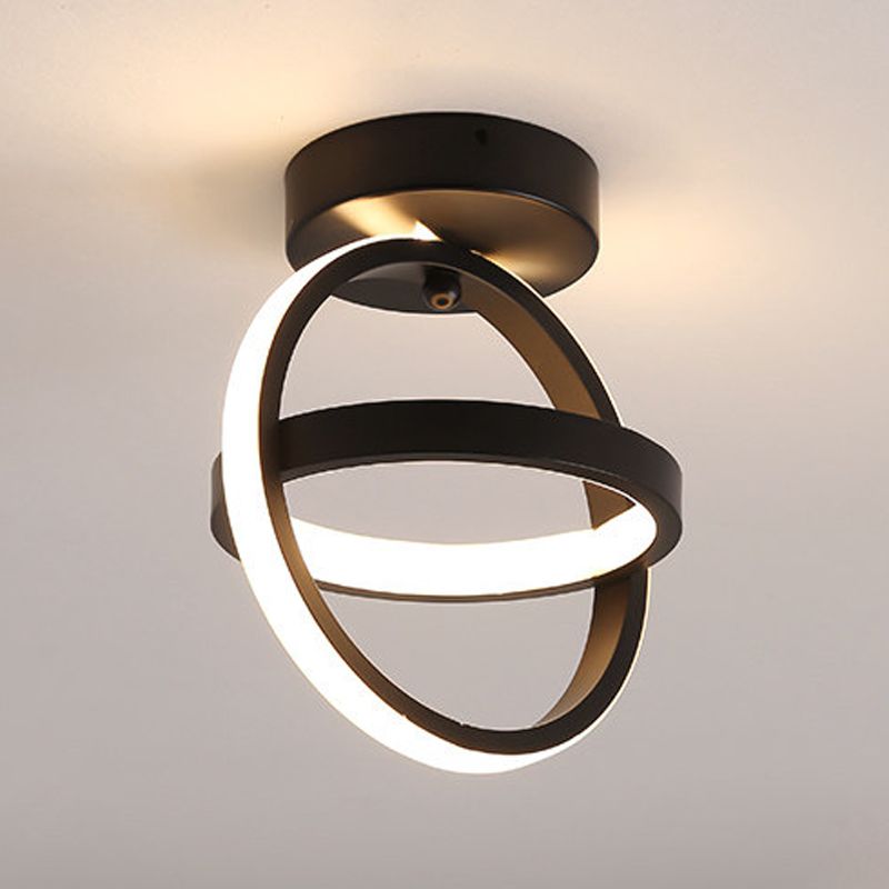 Plafonnier géométrique en métal, luminaire de Style simple à LED