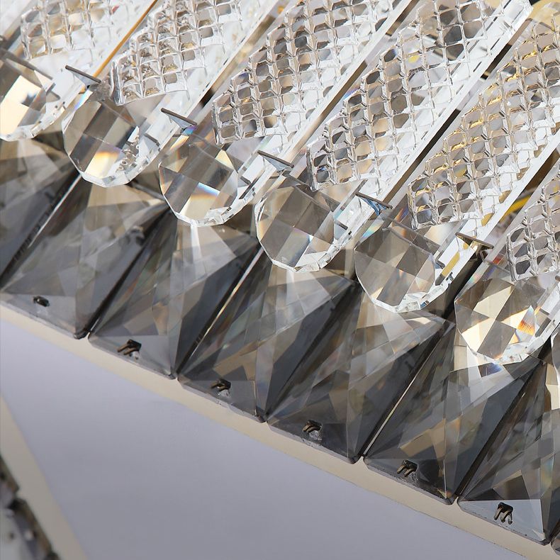 Crystal Modern Style Design Flush Mount Lighting LED Light Fixture for Living Room