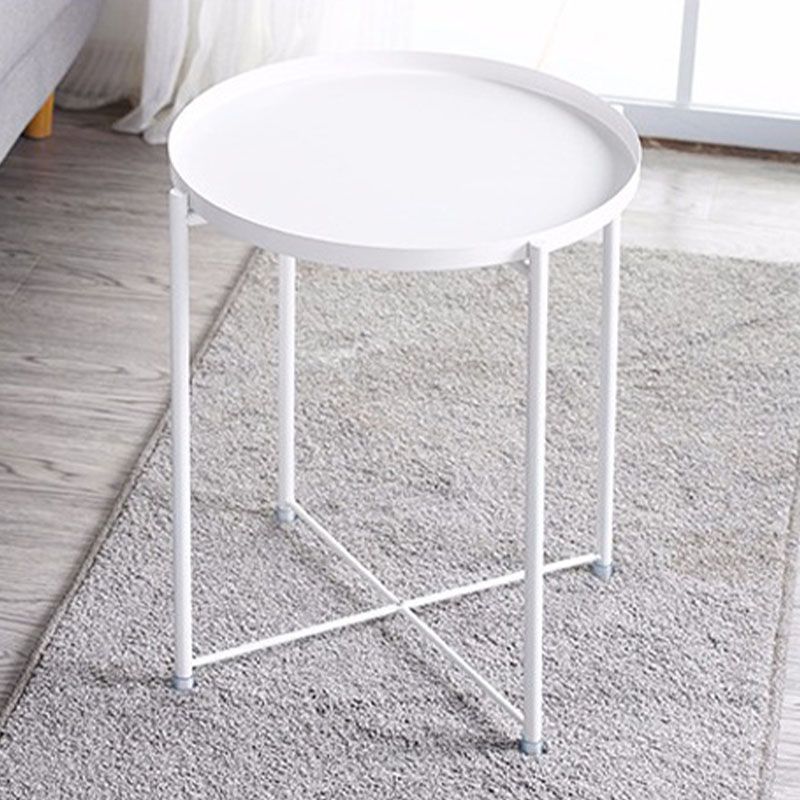 Medieval Modern Style Round Metal Table 4 Legs Base Side Table