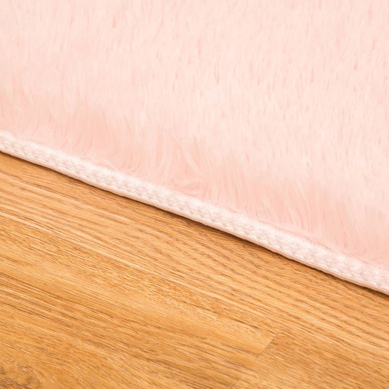 Comfort Solid Color Rug Multi-Color Scandinavian Carpet Plush Stain Resistant Anti-Slip Backing Machine Washable Rug for Home