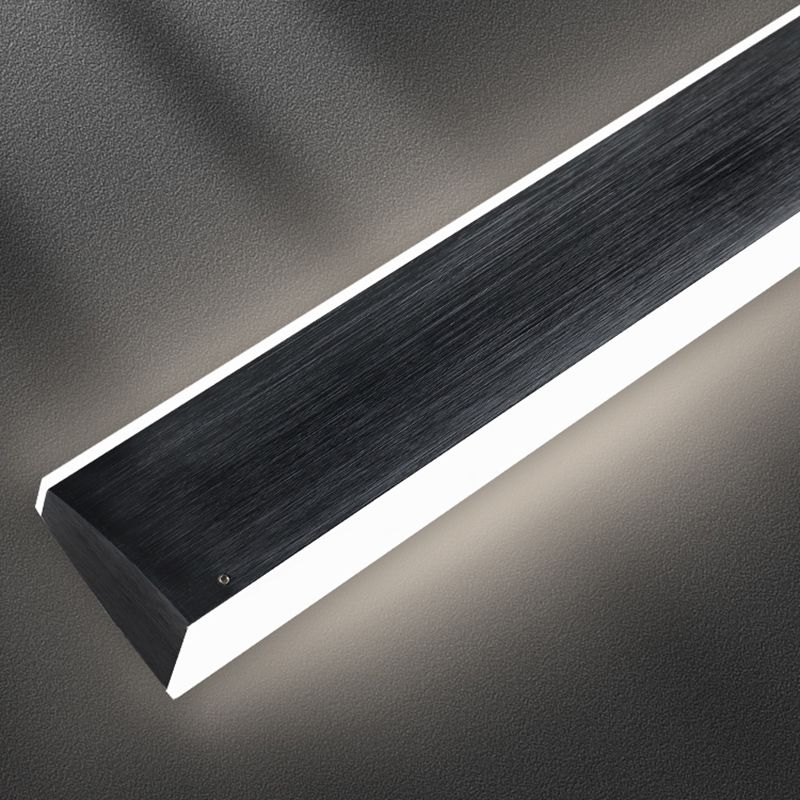 Simple LED Island Light Modern Style Linear Hanging Light for Dining Room