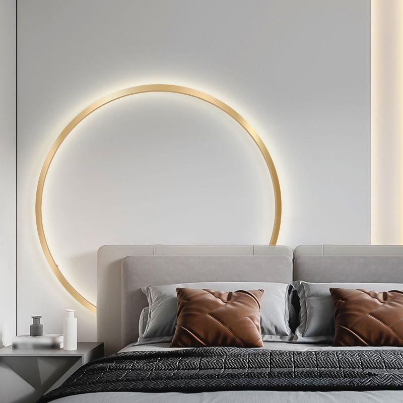 Runde Schatten Metall Wandleuchter moderner Stil mit einem leichten Wand montiertes Licht