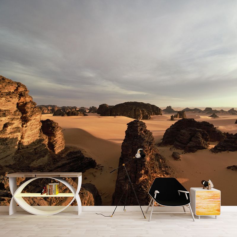 Contemporary Desert Mural Wallpaper Home Decorations for Kitchen Living Room
