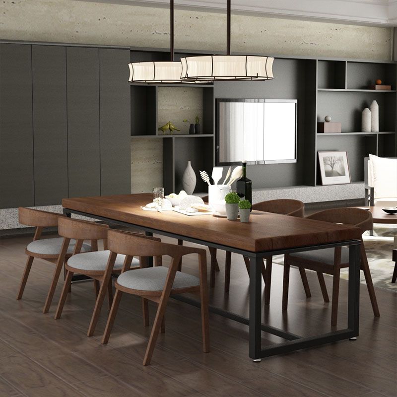 Silla de comedor de estilo tradicional, silla de comedor con brazo de cocina y patas de madera