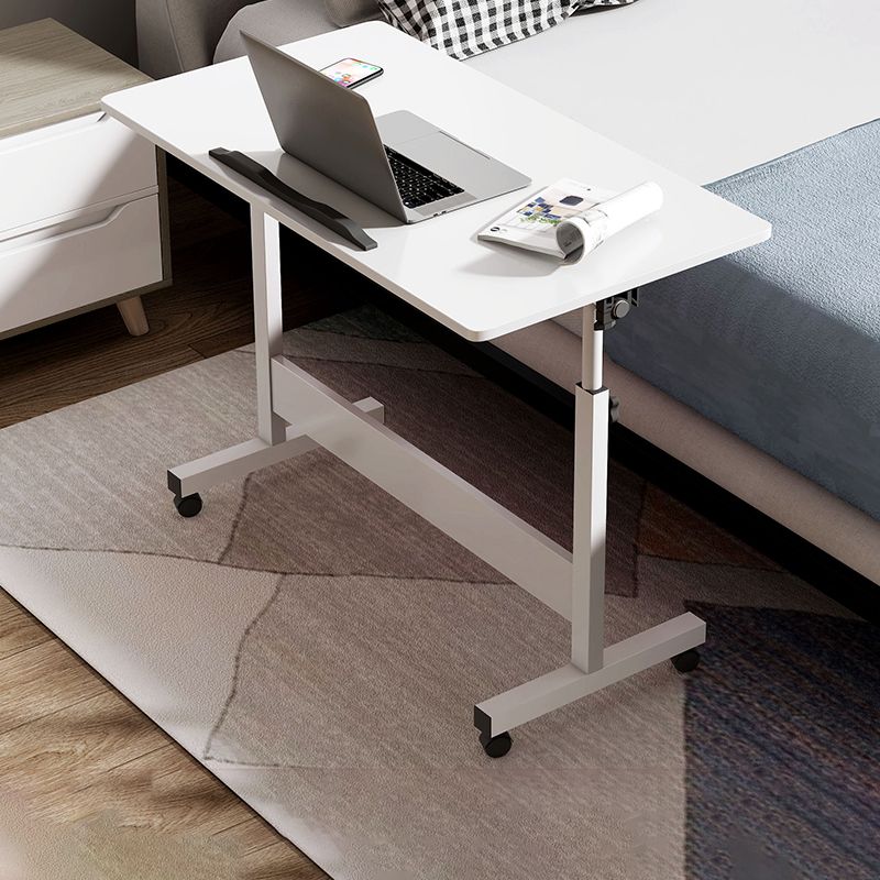 Modernistic Rectangular Corner Table 4 Legs Metal Side End Table with Storage