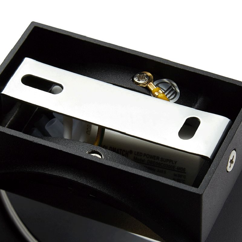 Half Cylinder Metal Wall Light Modern Style 2 Lights Wall Mounted Light Fixture