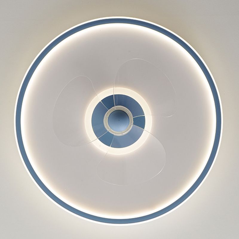 2 Light Ceiling Fan Light Modern Style Metal Ceiling Fan Light for Living Room