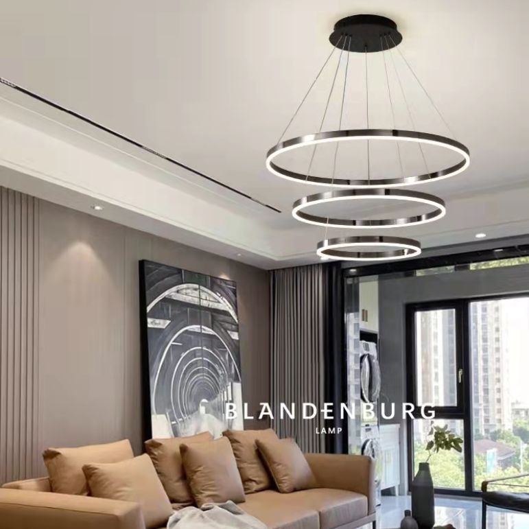 Luz de lámpara de araña moderna accesorios de iluminación de araña de araña circular