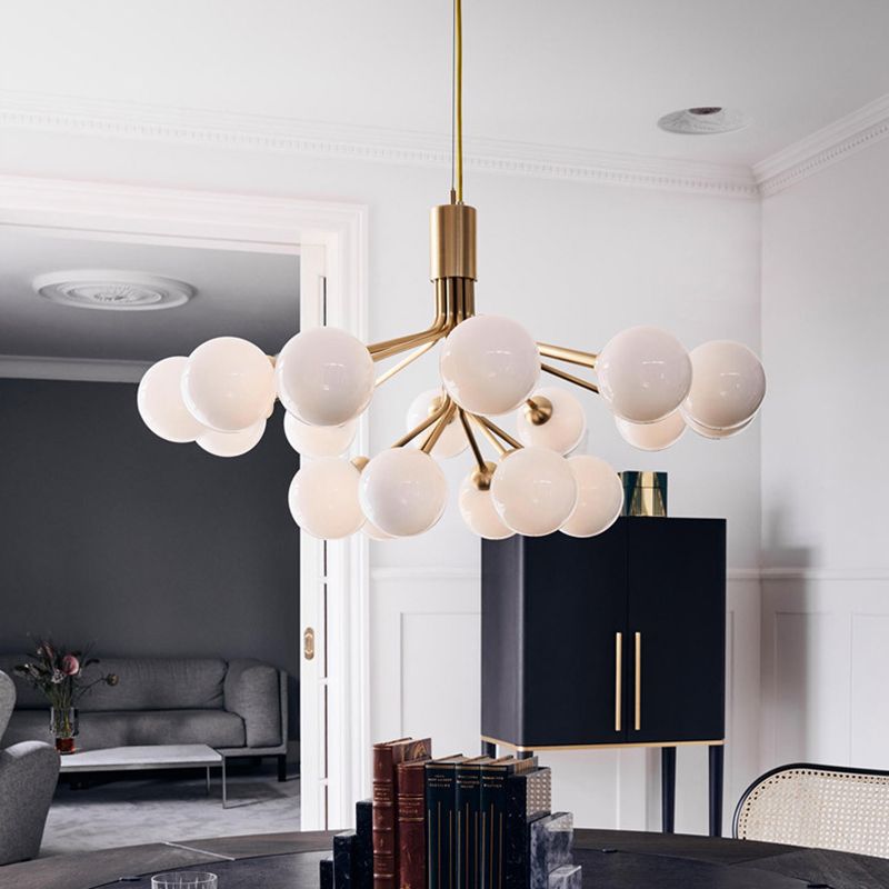 Minimalist Bubble Chandelier Pendant Light Glass Living Room Chandelier Light Fixture