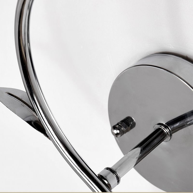 Wohnzimmer Wandleuchten beleuchten moderne Chromwandhalterung Licht mit runden Kristallschatten