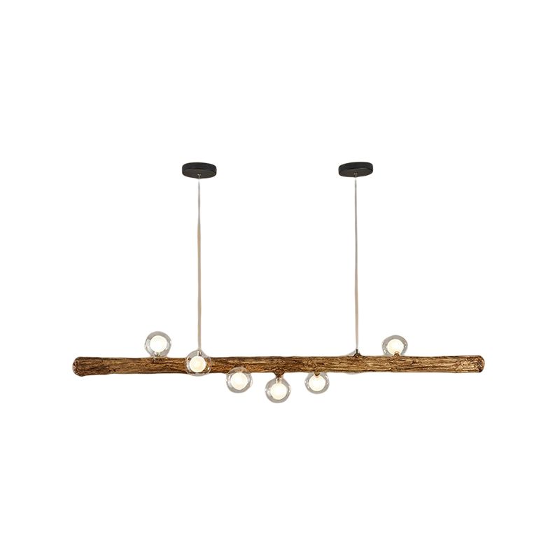 Glass Island Lighting Fixture Modern Style Pendant Lighting Fixture