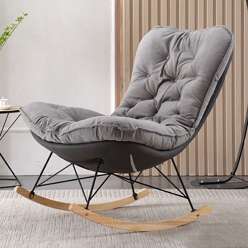 Modern Single Rocker Chair Waterproof Simple Chair for Bedroom and Living Room