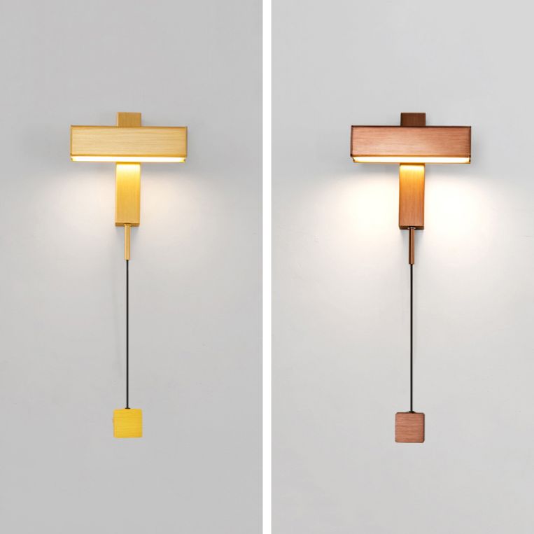 Luz de aluminio nórdica luz geométrica rotatable LED pared apliques para sala de estar