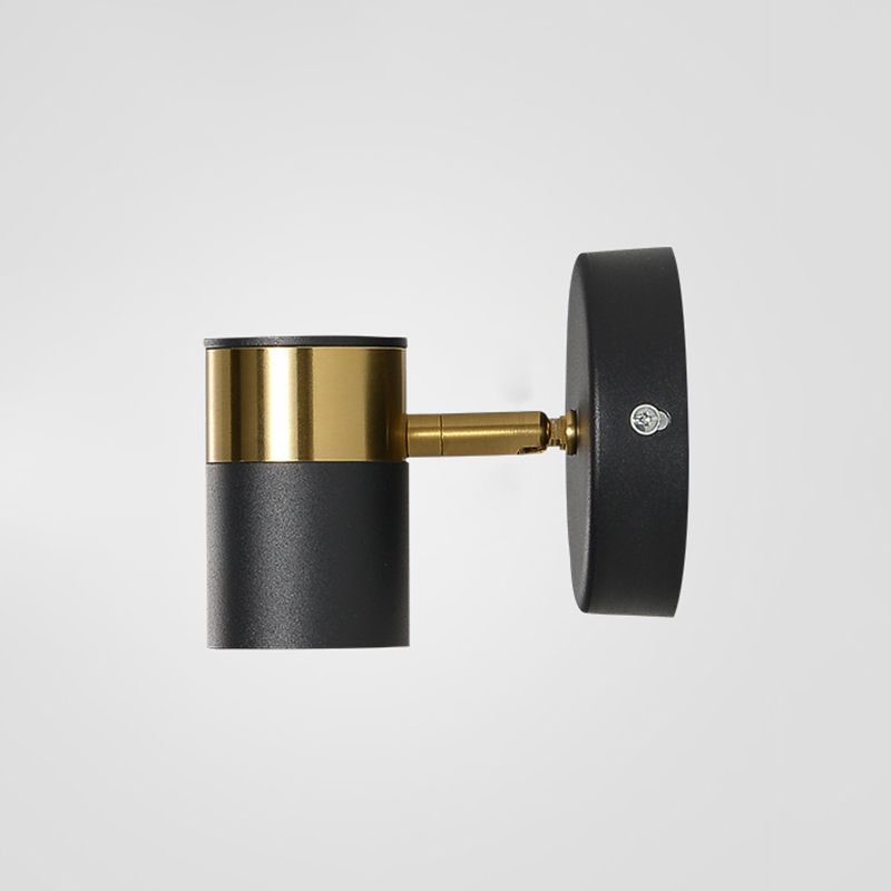 Half Cylinder Metal Wall Sconce Modern Style 1-Light Reading Wall Mount Lighting