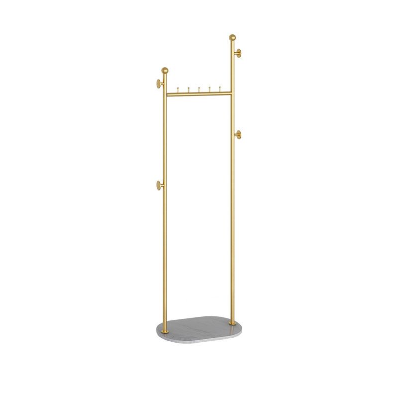 Contemporary Hall Stand Metal Hooks Included No Distressing Free Standing Coat Rack