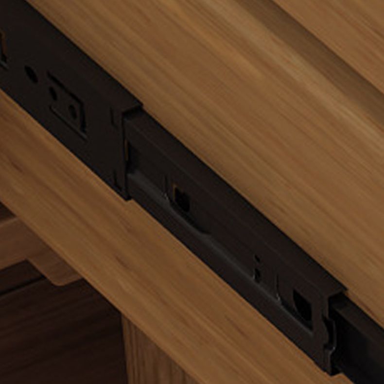 Modern Wooden Chest with Straight Legs and Drawers Accent Chest