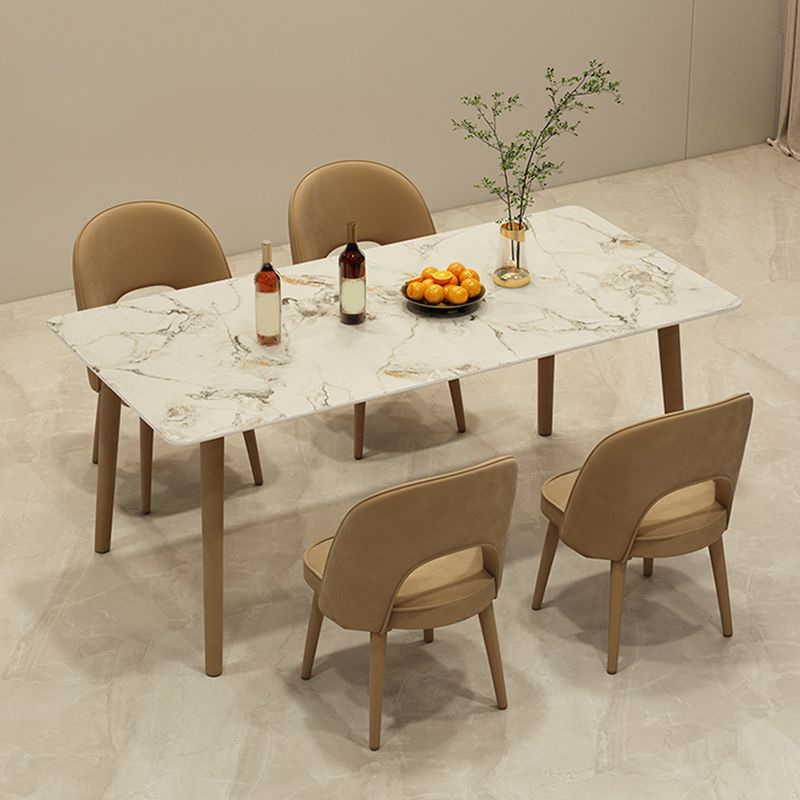 Modern Parsons Dining Chair Velvet Indoor Dining Chair for Living Room