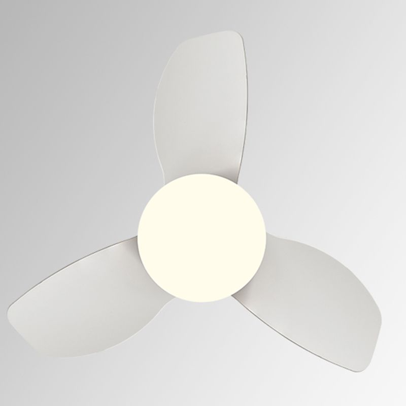 Nordic Style Ceiling Fan Lamp Cylinder Shape Ceiling Fan Light for Children's Room